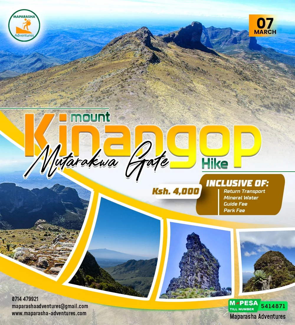 MAPARASHA ADVENTURES - MOUNT KINANGOP MUTARAKWA GATE