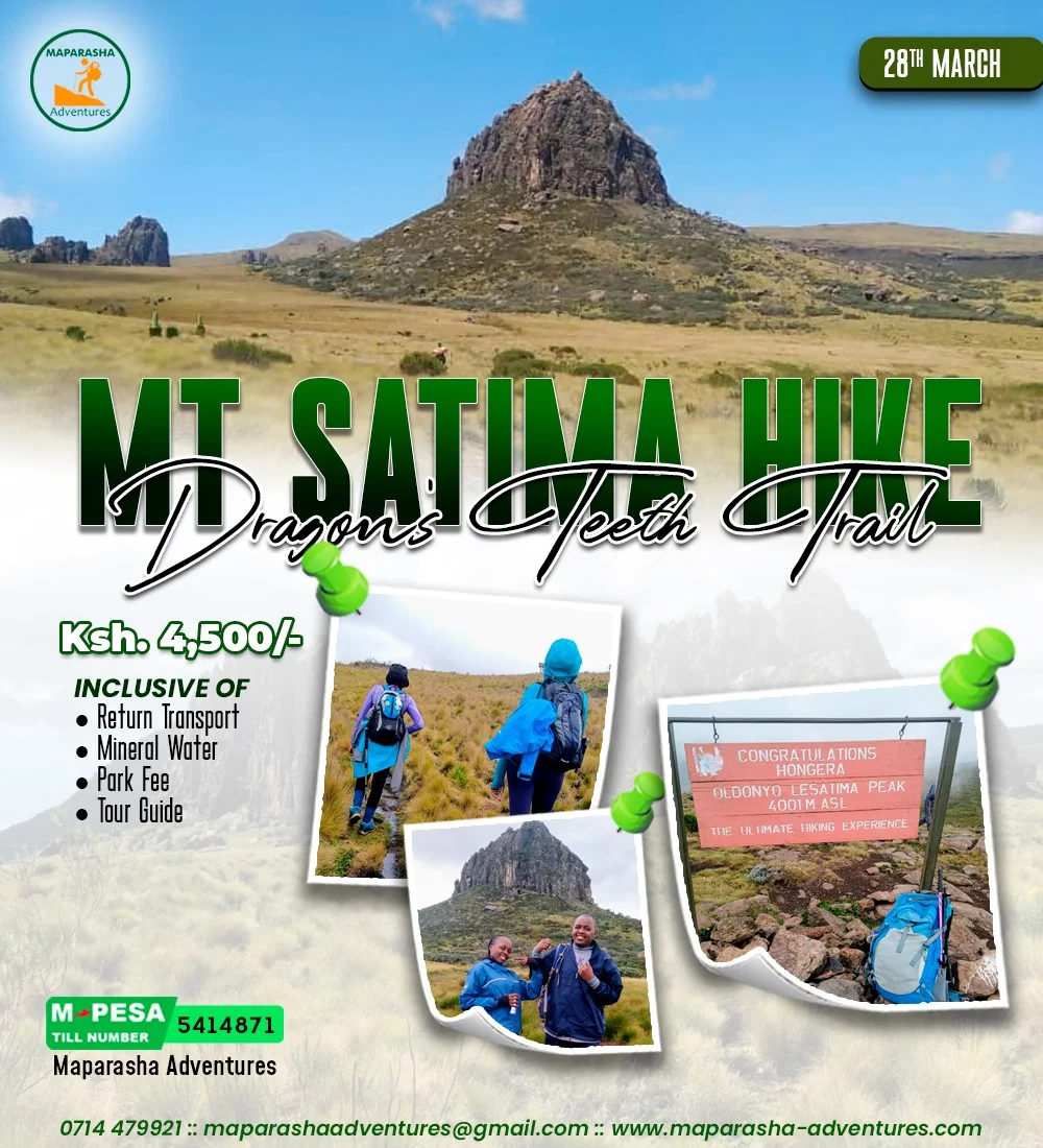 MAPARASHA ADVENTURES - MT SATIMA HIKE DRAGONS TEETH TRAIL